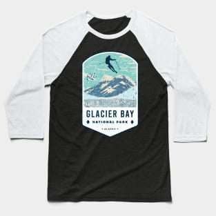 Ski Glacier Bay National Park Alaska Baseball T-Shirt